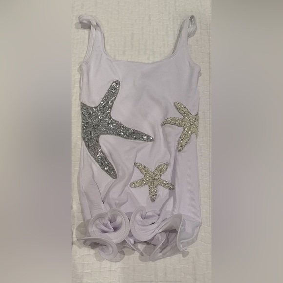 Starfish White Mini Dress size S by Leslie Amon - Picture 4 of 5
